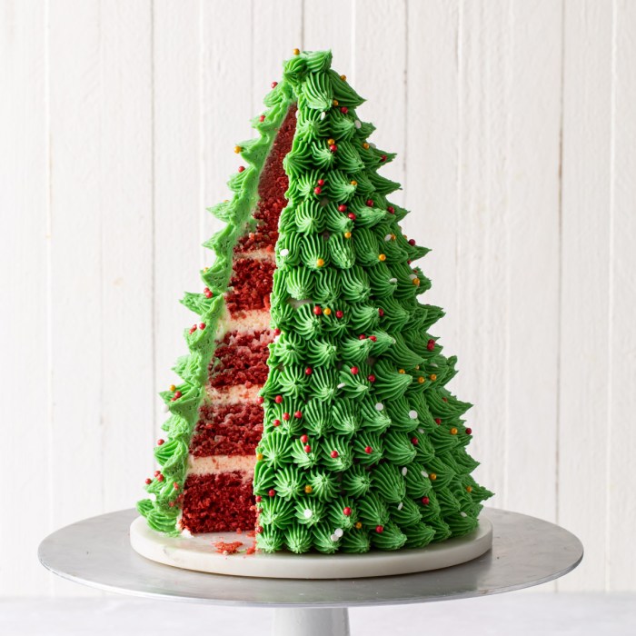 How to make christmas tree cake decoration