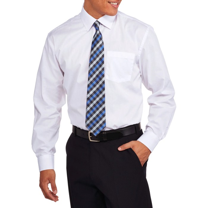 Men's dress shirt with tie bar