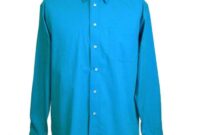 Turquoise mens dress shirt