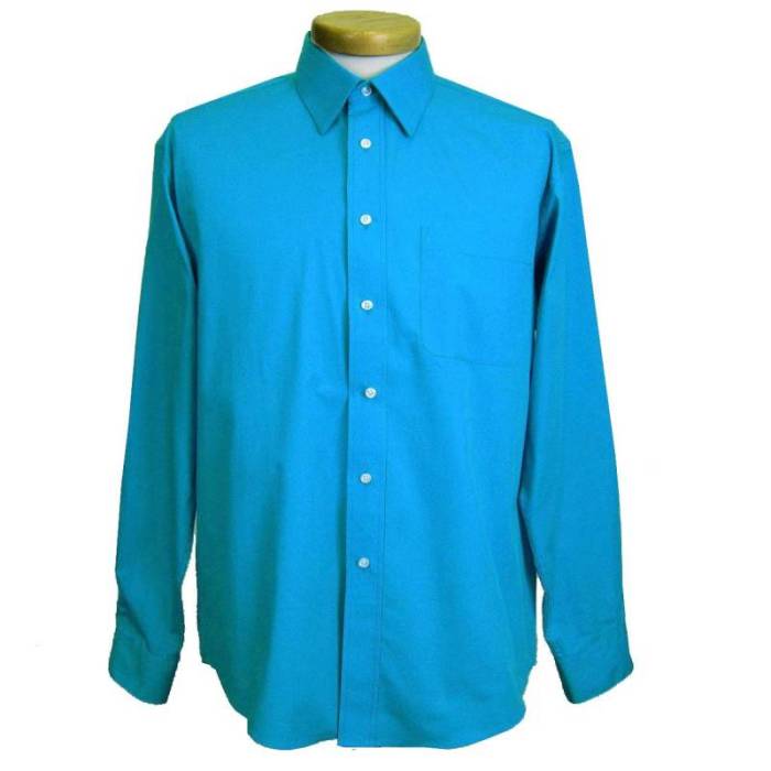 Turquoise mens dress shirt