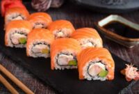 How to cook salmon sushi style