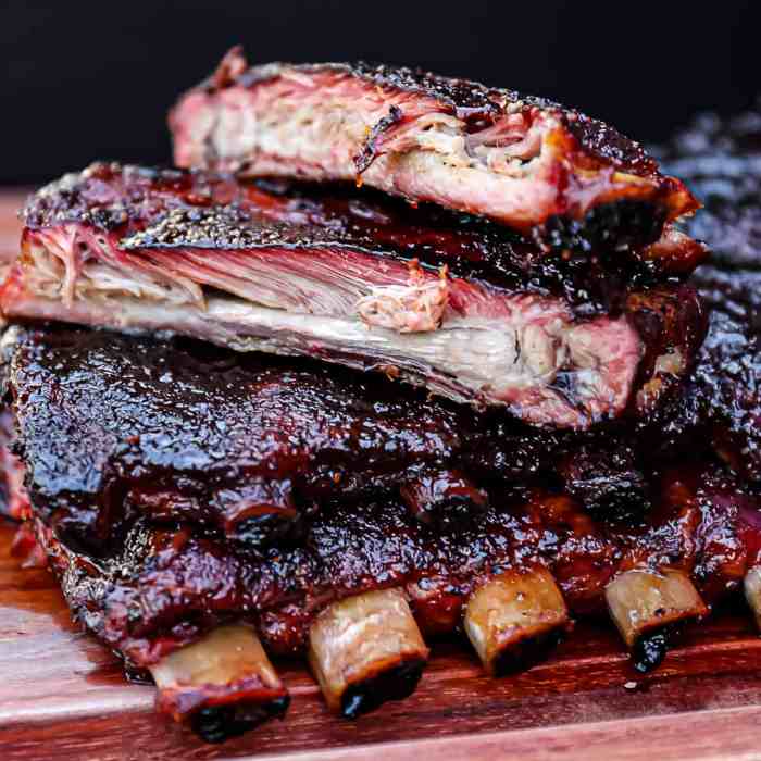 Ribs louis smoked pecan hickory