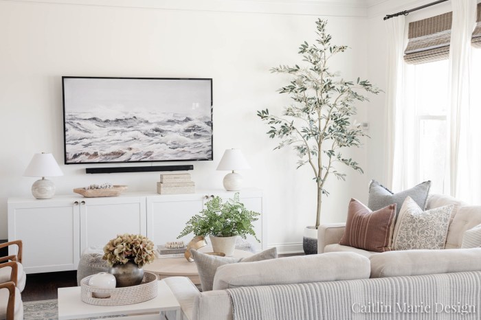 How to decorate a great room with tv