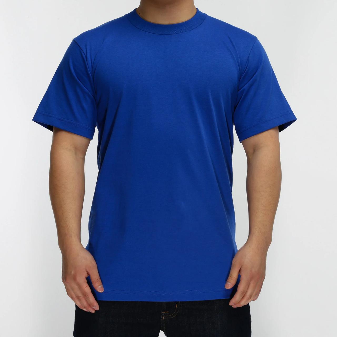 Royal blue mens short sleeve dress shirt