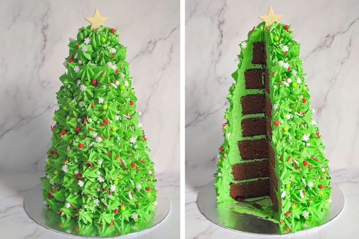 Tree cake christmas trees mini look recipe covered snow betty crocker frosting