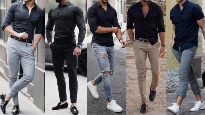 Black dress shirt men's style