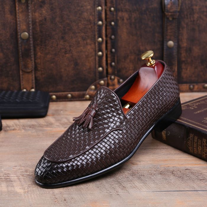 Mens cheetah dress shoes