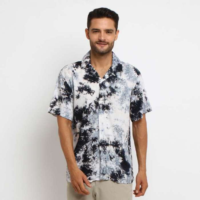 Mens tie dye dress shirt