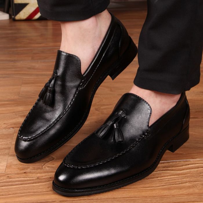 Slim dress shoes men